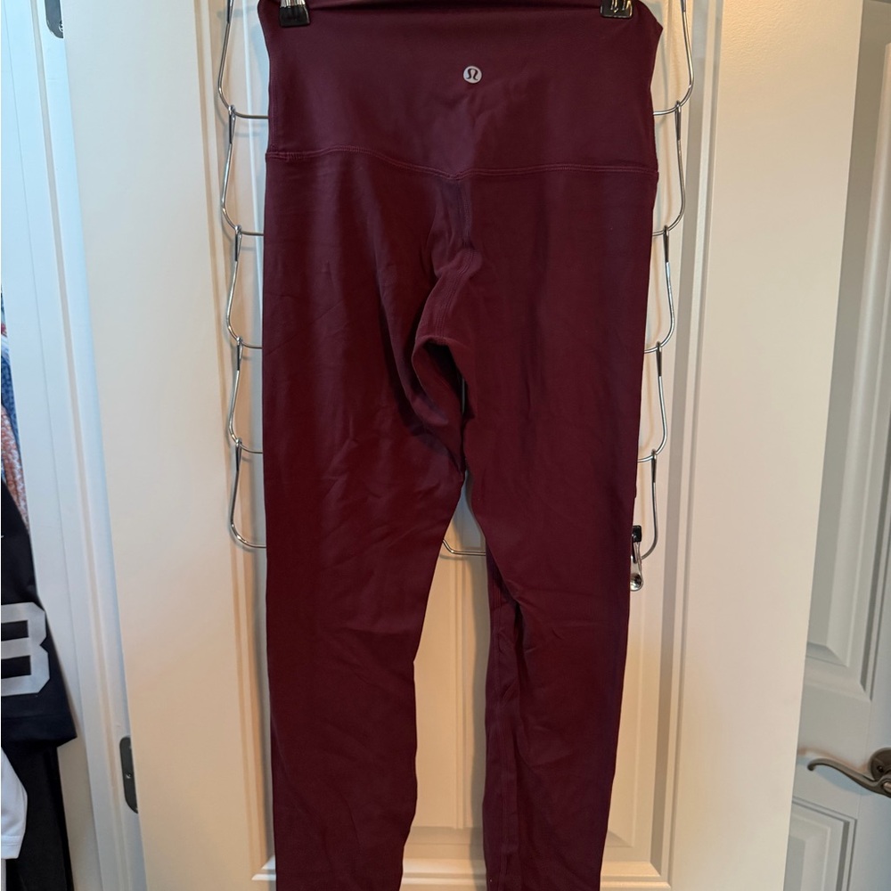 Lululemon Athletica Burgundy Leggings